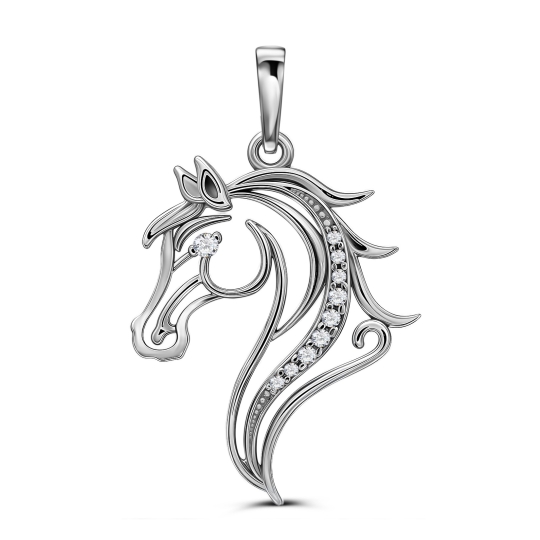 Подвеска из серебра с эмалью