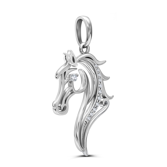 Подвеска из серебра с эмалью