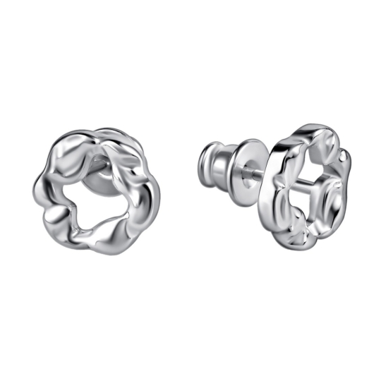 Серьги из серебра с топазами Swiss