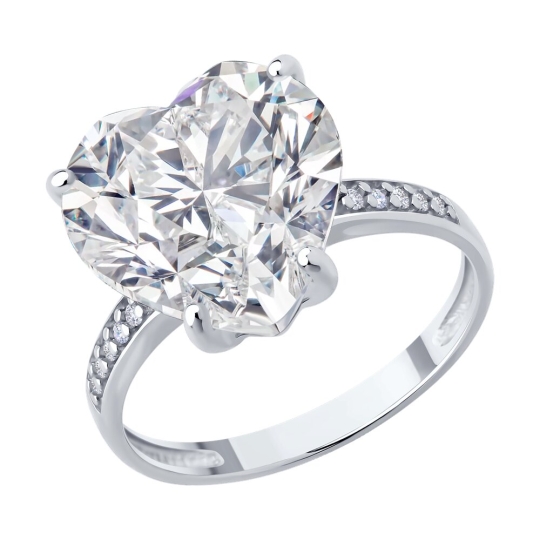 Кольцо из серебра с миксом камней