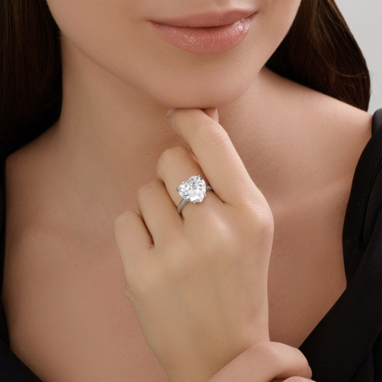 Кольцо из серебра с миксом камней