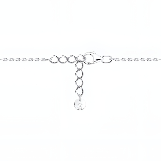 Браслет из текстиля с серебряными вставками