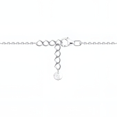 Браслет из серебра с фианитами