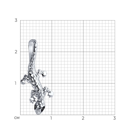 Подвеска из серебра с фианитами