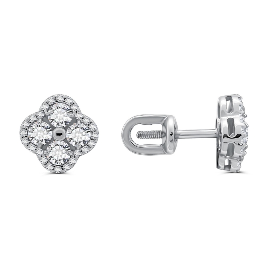 Серьги из серебра с бирюзой