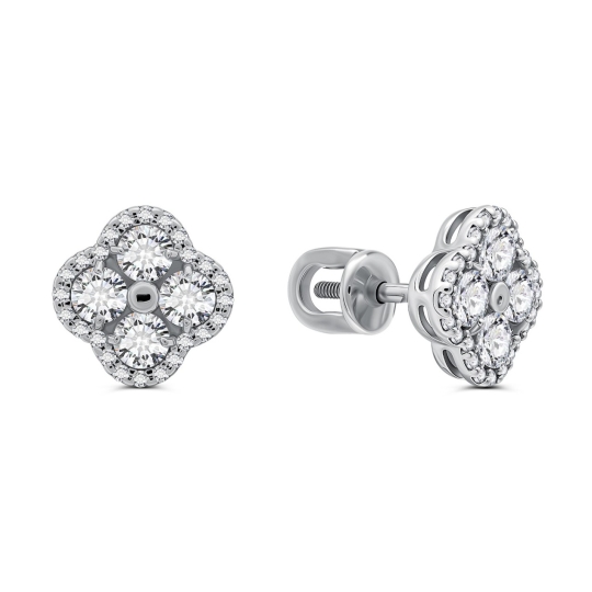 Серьги из серебра с бирюзой