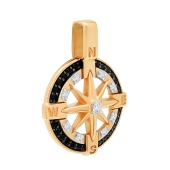 Подвеска из золота с фианитами