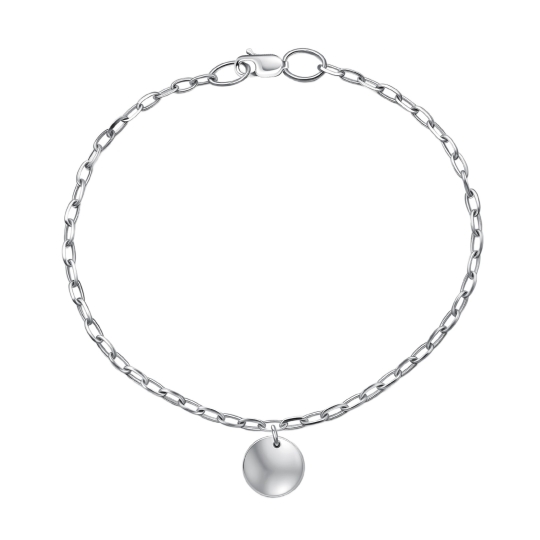 Браслет из серебра с чернением плетения "Бисмарк"