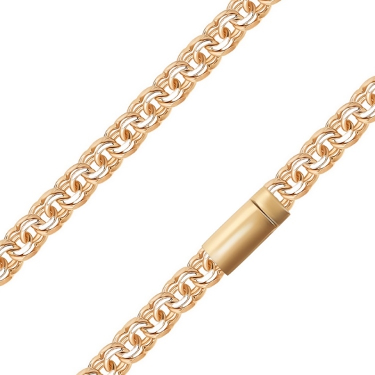 Цепь из золота плетения "Бисмарк"