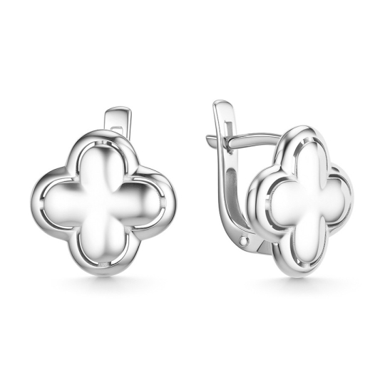 Серьги конго из серебра