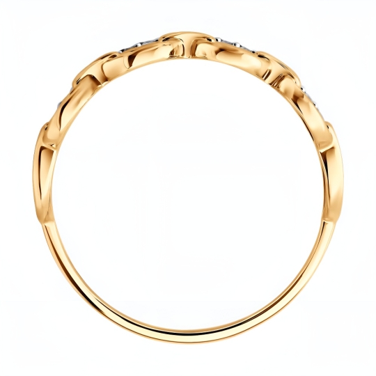 Кольцо из белого золота с бриллиантом