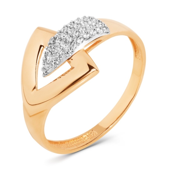 Серьги из золота с фианитами