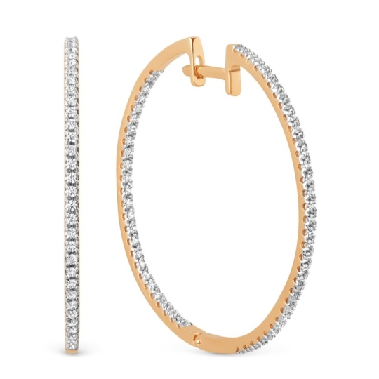 Серьги из золота с фианитами