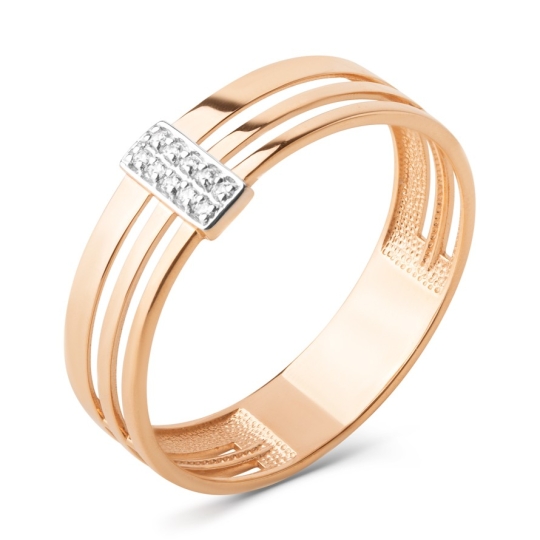 Кольцо из белого золота с бриллиантом