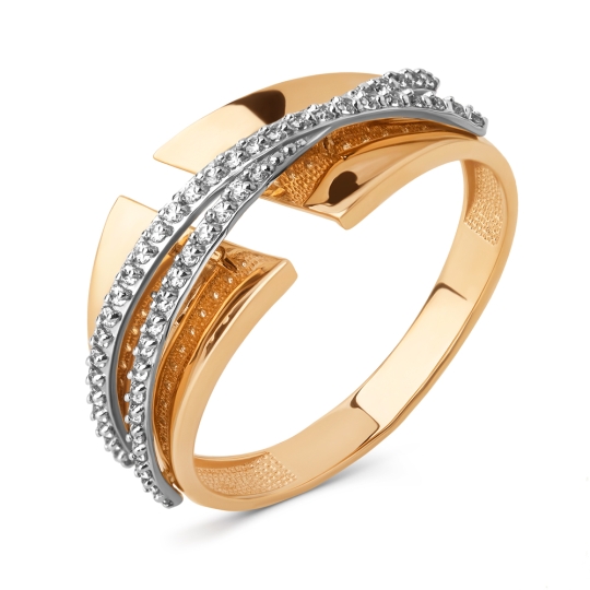 Кольцо из белого золота с бриллиантом 0,4 ct