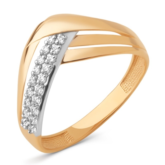 Кольцо из белого золота с бриллиантом