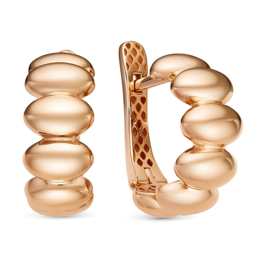 Серьги из золота с фианитами