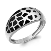 Кольцо из серебра с эмалью