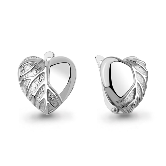 Серьги из серебра с топазами 