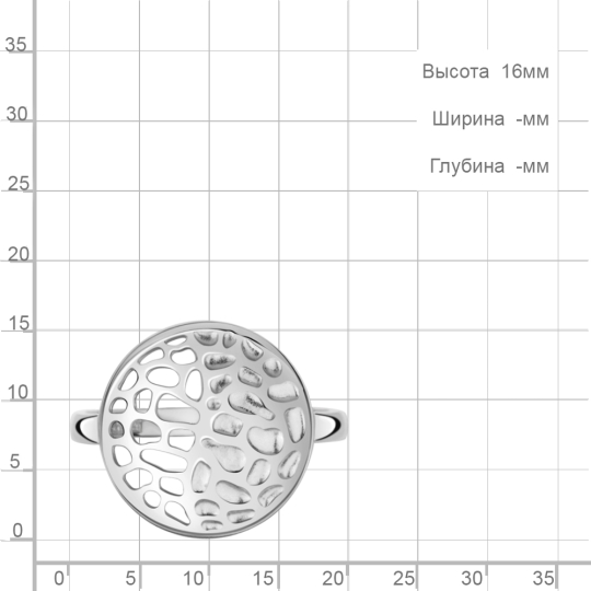 Кольцо из серебра с позолотой и фианитами