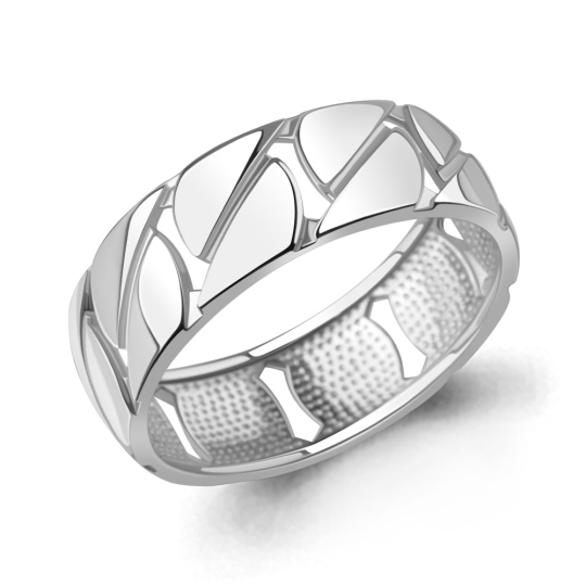 Кольцо из серебра с позолотой и эмалью