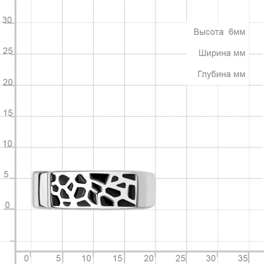 Кольцо из серебра с фианитами