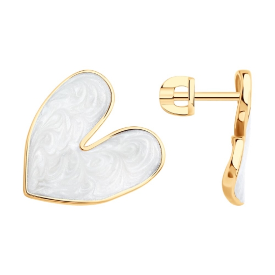 Серьги из серебра с чернением "Драконы"