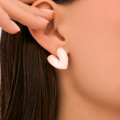 Серьги из серебра с позолотой и эмалью