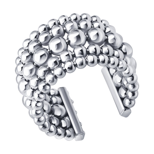 Кольцо из серебра с эмалью "ВДОХ-ВЫДОХ"