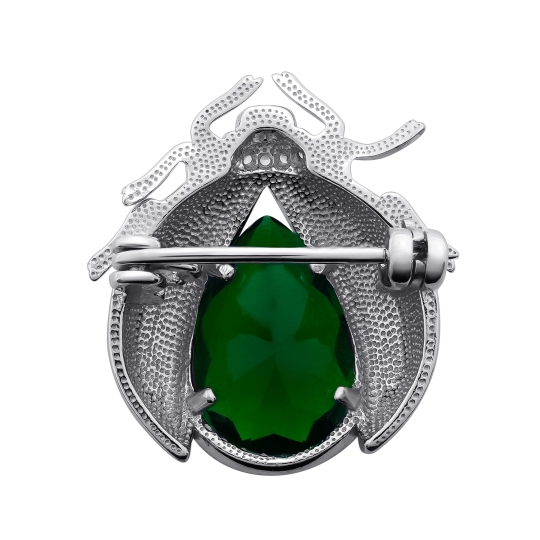 Булавка из серебра с фианитами