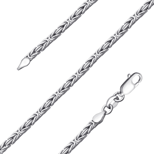 Цепь из серебра плетения "Панцирное"