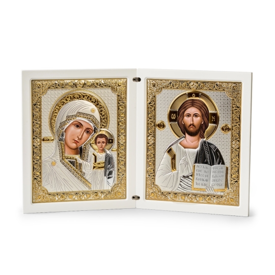 Автомобильная икона-складень "Георгий Победоносец" с молитвой