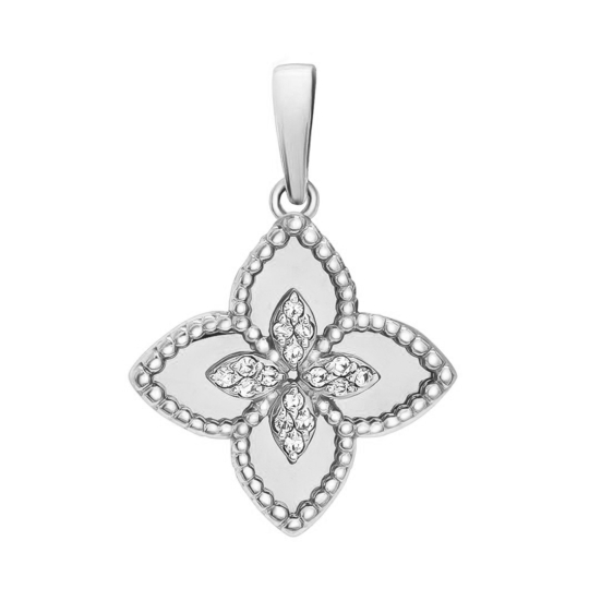 Кольцо из серебра с фианитами