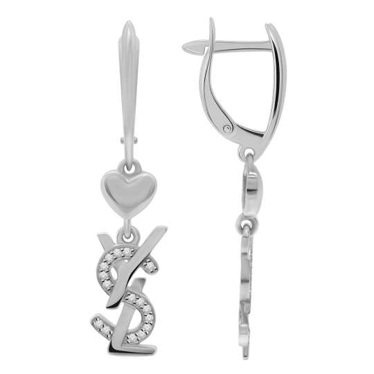 Кольцо из серебра с фианитами