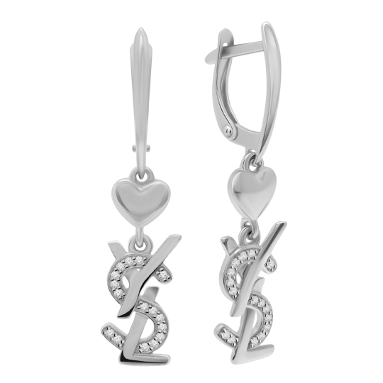 Кольцо из серебра с фианитами