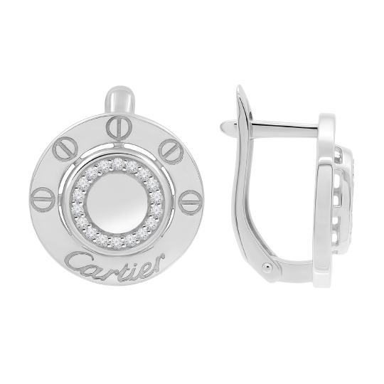 Кольцо из серебра с фианитами