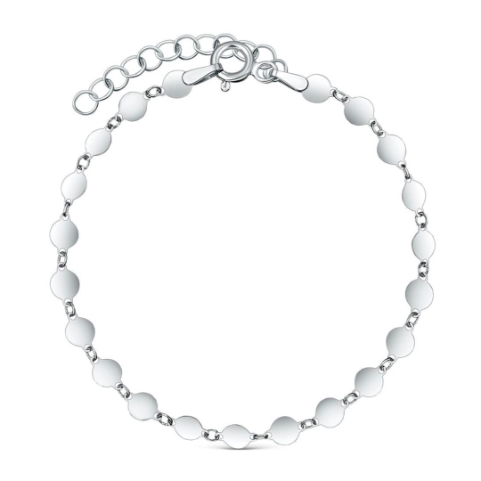 Браслет из серебра с фианитами