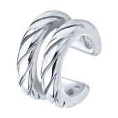 Серьга-кафф из серебра