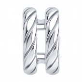 Серьга-кафф из серебра