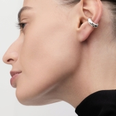 Серьга-кафф из серебра