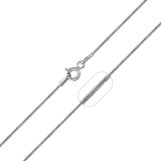 Цепь из серебра плетения "Сингапур"