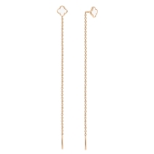 Серьги из серебра с позолотой и эмалью