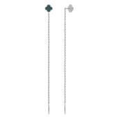 Серьги из серебра с эмалью