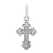 Подвеска-крест из серебра