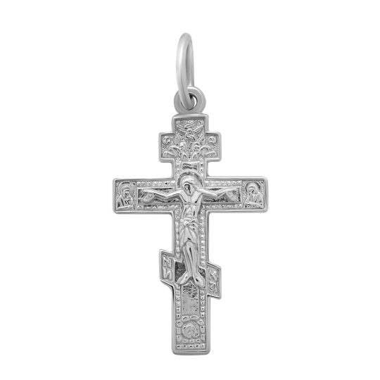 Подвеска-крест из серебра