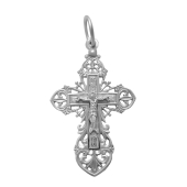 Подвеска-крест из серебра
