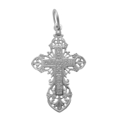 Подвеска-крест из серебра