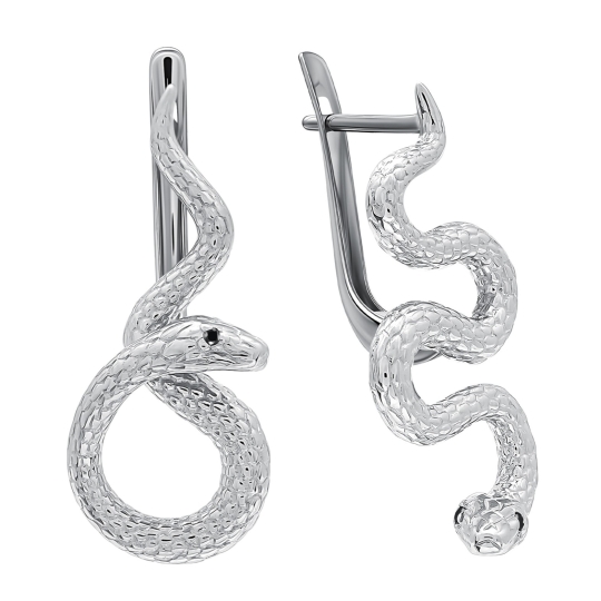 Серьги из серебра с аквамаринами