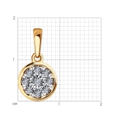 Подвеска из золота с бриллиантами