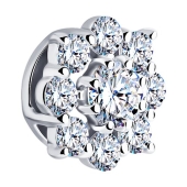 Подвеска из белого золота с бриллиантами